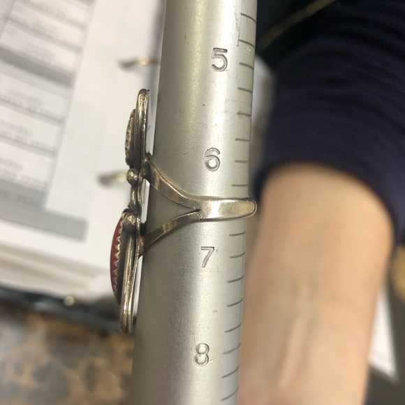 Sterling silver, turquoise, and coral ring!!! - Picture 9 of 9